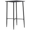 vidaXL Ensemble de bar 3 pcs Similicuir Noir
