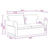 vidaXL Canap&eacute; 2 pcs Gris fonc&eacute;