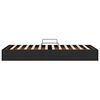 vidaXL Lit de Rangement avec matelas Noir 90 x 190 cm tissu