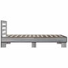 vidaXL Cadre de lit sans matelas sonoma gris 90x200 cm