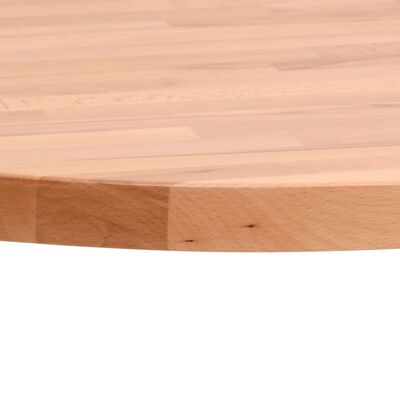 vidaXL Dessus de table Ø90x4 cm rond bois massif de hêtre