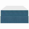 vidaXL Lit avec rangement et matelas Bleu fonc&eacute; 90 x 190 cm Velours
