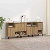 vidaXL Buffets 3 pcs Ch&ecirc;ne artisanal 60 x 35 x 70 cm Bois d'ing&eacute;nierie