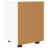 vidaXL Table de chevet Blanc 30,5 x 30 x 43 cm Bois d'ing&eacute;nierie