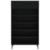 vidaXL Armoire &agrave; chaussures noir 60x35x105 cm bois d'ing&eacute;nierie