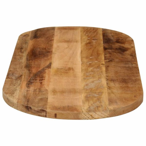 vidaXL Dessus de table 110x40x3,8cm ovale bois massif de manguier brut