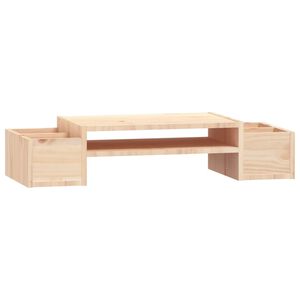 vidaXL Support pour moniteur 70x27,5x15 cm Bois de pin solide