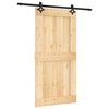 vidaXL Porte coulissante 100 x 210 cm Bois de pin massif (non trait&eacute;)