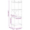vidaXL &Eacute;tag&egrave;re Ch&ecirc;ne artisanal 40 x 30 x 85 cm Bois d'ing&eacute;nierie