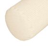 vidaXL Coussins d'accent 2 pcs Cr&egrave;me &Oslash; 25 x 70 cm