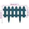 vidaXL Bordures de pelouse 25 pcs Vert 10 m PP