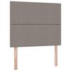 vidaXL Lit avec rangement et matelas Taupe 120 x 190 cm tissu