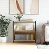 vidaXL Biblioth&egrave;que ch&ecirc;ne sonoma 80x30x78,5cm bois d'ing&eacute;nierie et fer
