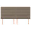 vidaXL T&ecirc;te de lit Taupe 160x5x118/128 cm Tissu