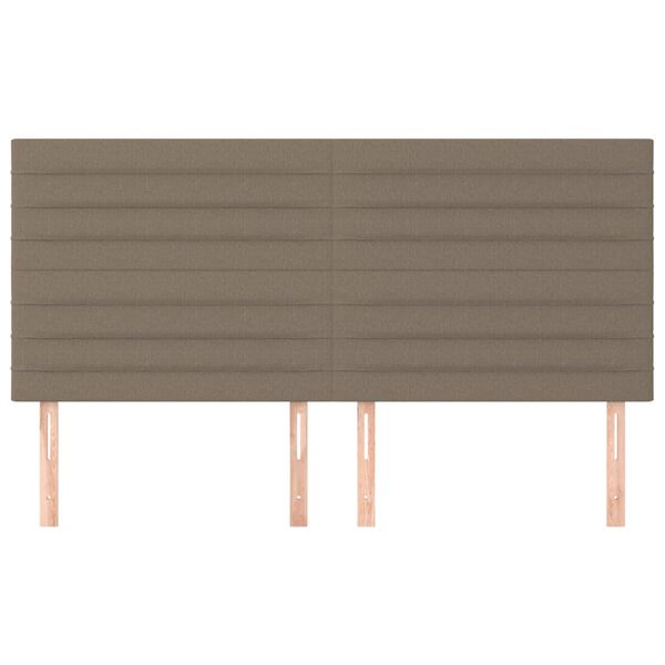 vidaXL T&ecirc;te de lit Taupe 160x5x118/128 cm Tissu
