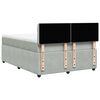 vidaXL Sommier &agrave; lattes de lit et matelas Gris clair 160x200cm Velours
