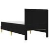 vidaXL Cadre de lit Noir 90 x 200 cm Polyester