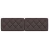 vidaXL Coussin de t&ecirc;te de lit marron fonc&eacute; 180 cm tissu