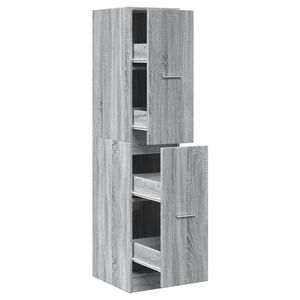 vidaXL Armoire apothicaire sonoma gris 30x41x144,5cm bois d'ing&eacute;nierie