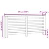 vidaXL Cache-radiateur vieux bois 175x20x82 cm bois d'ing&eacute;nierie