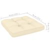 vidaXL Repose-pieds de jardin avec coussins lot de 2 bois pin massif