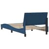 vidaXL Cadre de lit sans matelas Hanko bleu 100x200 cm tissu