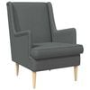 vidaXL Fauteuil Gris fonc&eacute; Tissu