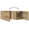 vidaXL Meubles TV muraux 2 pcs chêne artisanal 30,5x30x30 cm