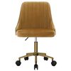 vidaXL Chaises pivotantes &agrave; manger lot de 2 marron velours