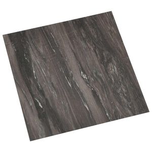 vidaXL Planches de sol Gris fonc&eacute; 5,11 m&sup2; 55 pi&egrave;ces PVC