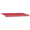 vidaXL Auvent R&eacute;tractable Rouge 600 &times; 300 cm Tissu et acier