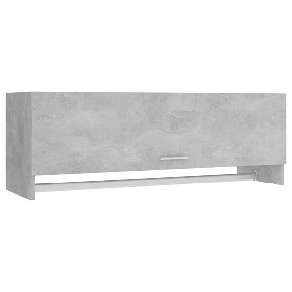 vidaXL Garde-robe gris b&eacute;ton 100x32,5x35 cm bois d'ing&eacute;nierie