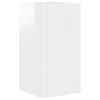 vidaXL Ensemble meuble TV 4 pcs Blanc brillant Bois d'ing&eacute;nierie