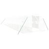 vidaXL Serre avec cadre en acier blanc 36 m&sup2; 12x3x2 m
