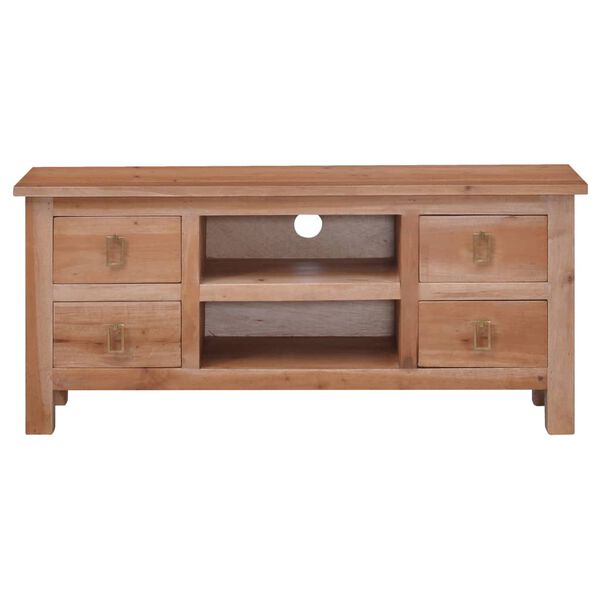vidaXL Meuble TV 100x30x45 cm bois d'acajou massif