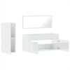 vidaXL Ensemble de meubles de salle de bain 3 pcs blanc brillant