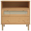 vidaXL Buffet SENJA aspect rotin marron 80x40x80 cm bois massif de pin
