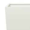 vidaXL Jardini&egrave;res 2 pcs blanc 35x35x75 cm acier