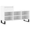 vidaXL Armoire &agrave; chaussures Blanc 102x36x60 cm Bois d'ing&eacute;nierie