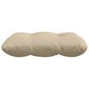 vidaXL Coussins de si&egrave;ge 4 pcs Cr&egrave;me 40 x 40 cm Tissu en microfibre