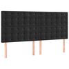 vidaXL Sommier &agrave; lattes de lit et matelas Noir 160x200 cm Velours