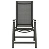 vidaXL Ensemble &agrave; manger de jardin 9 pcs aluminium anthracite