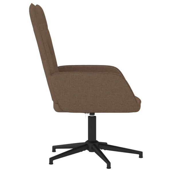 vidaXL Chaise de relaxation Marron Tissu