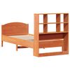 vidaXL Lit biblioth&egrave;que sans matelas cire marron 100x200 cm pin massif