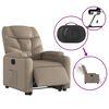 vidaXL Fauteuil inclinable &eacute;lectrique cappuccino similicuir