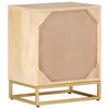 vidaXL Table de chevet 40x30x50 cm bois massif manguier et fer