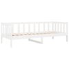 vidaXL Lit de jour sans matelas blanc 90x190 cm bois de pin massif