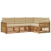 vidaXL Ensemble de canap&eacute;s d'ext&eacute;rieur 4 pc Naturel et Beige