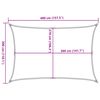 vidaXL Voile d'ombrage 160 g/m&sup2; Blanc 3x4 m PEHD