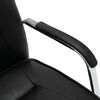 vidaXL Chaise de bureau Noir Similicuir